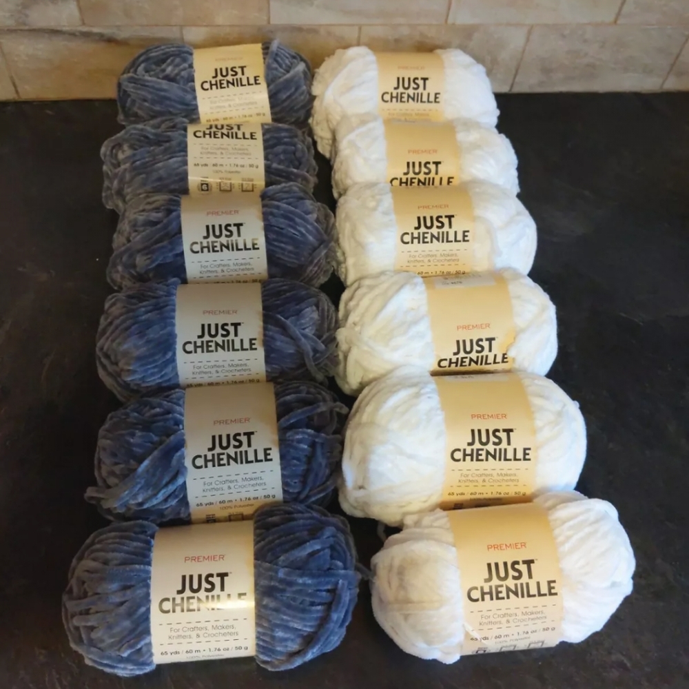 12 PREMIER YARN JUST CHENILLE CHUNKY YARN BUNDLE